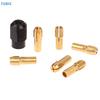 [TL][TL]7Pcs Brass Collet 1.0/1.6/2.0/2.4/3.0/3.2 + Check M8*0.75 Fits Rotary Tools Electric Grinder Accessories