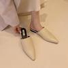 Fashion Bailamos 2025 Brand New Flats Lady Sandals Slippers Slip On Pointed Toe Women Mules Outdoor Slipper Shoes Woman Slides Mujer