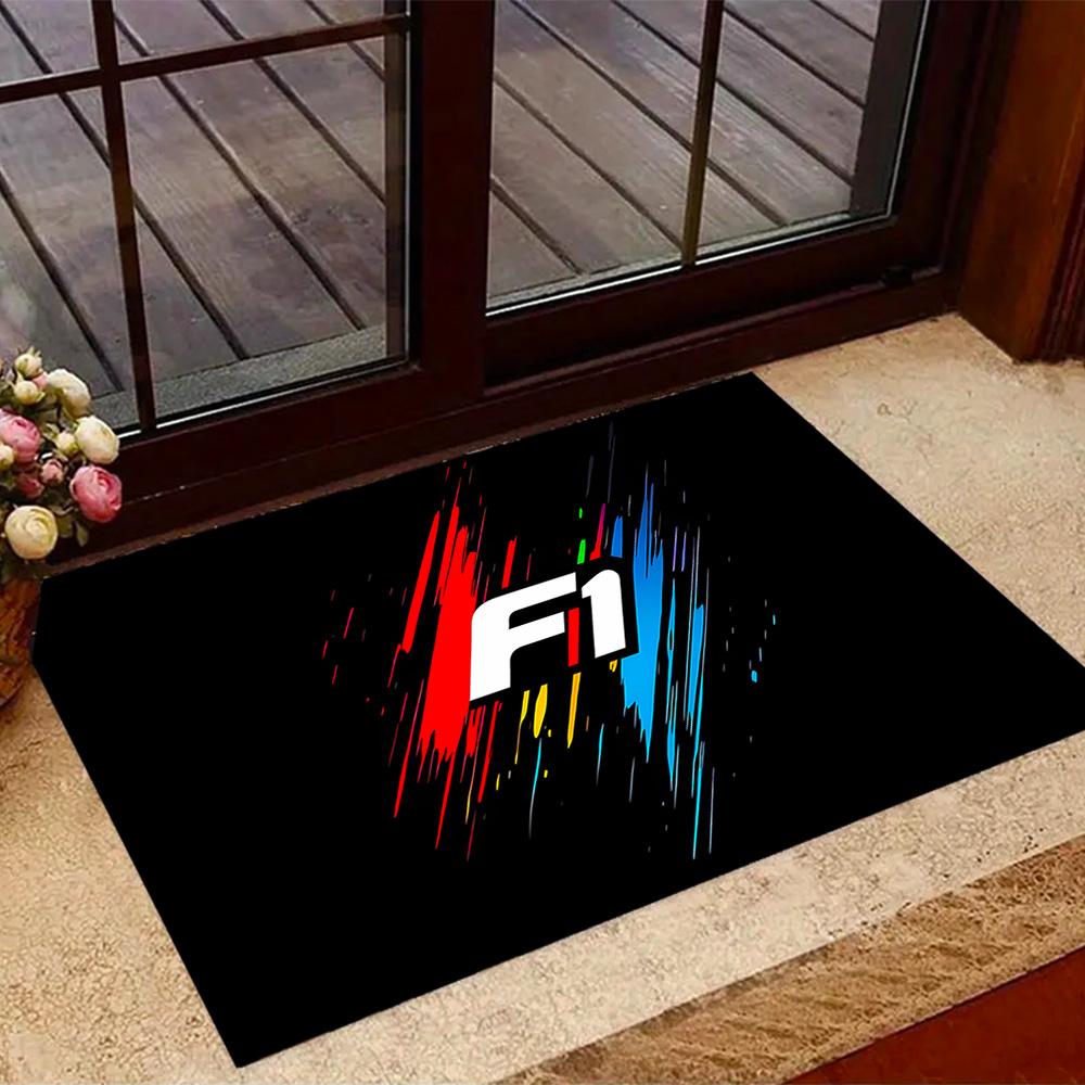 F1 Driver Number Chart Area Rug Design for Decorate Room Balcony Game Room Hallway Anti-slip Rug Anime Office Decor Best for Christmas