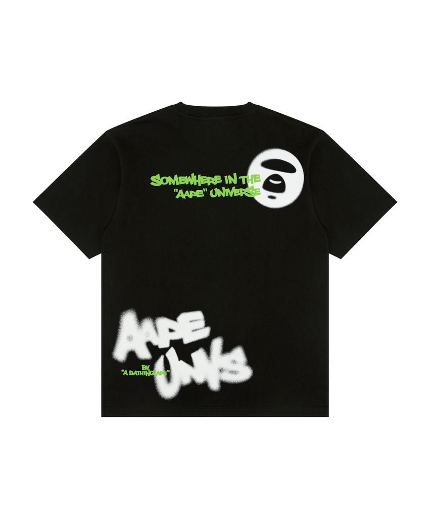 Eipeu Aapeunvs Moonface Graphic T-Shirt Black / Aaptem1888Xxqbkx