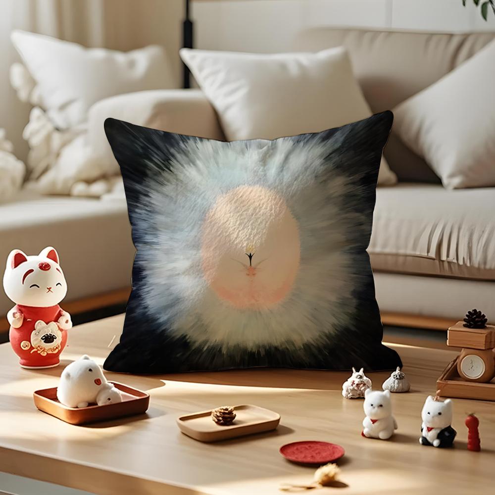 Starry Dream Cushion Cover Anti-dustmite Pillowcase Invisible Zipper Silky Short Plush Sofa Cushion Cover 30X30cm