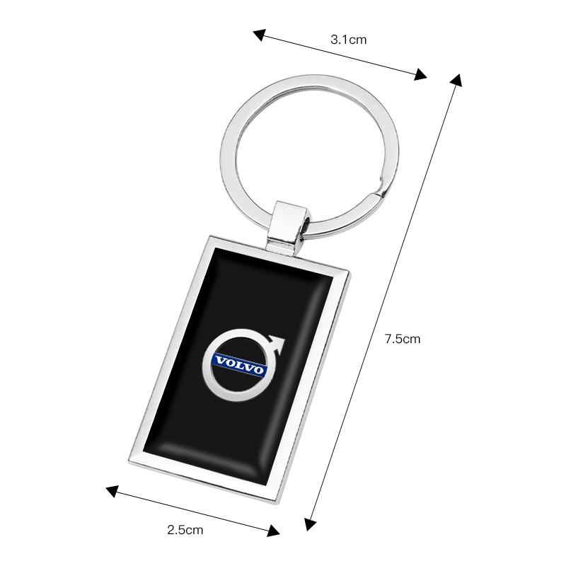 Juchq4 For Volvo Metal/ABS Car Logo Key Chain Keyring Auto Interior Accessorie For Volvo Rdesign V60 V40 XC60 XC90 S60 C30 V50 V70 XC40