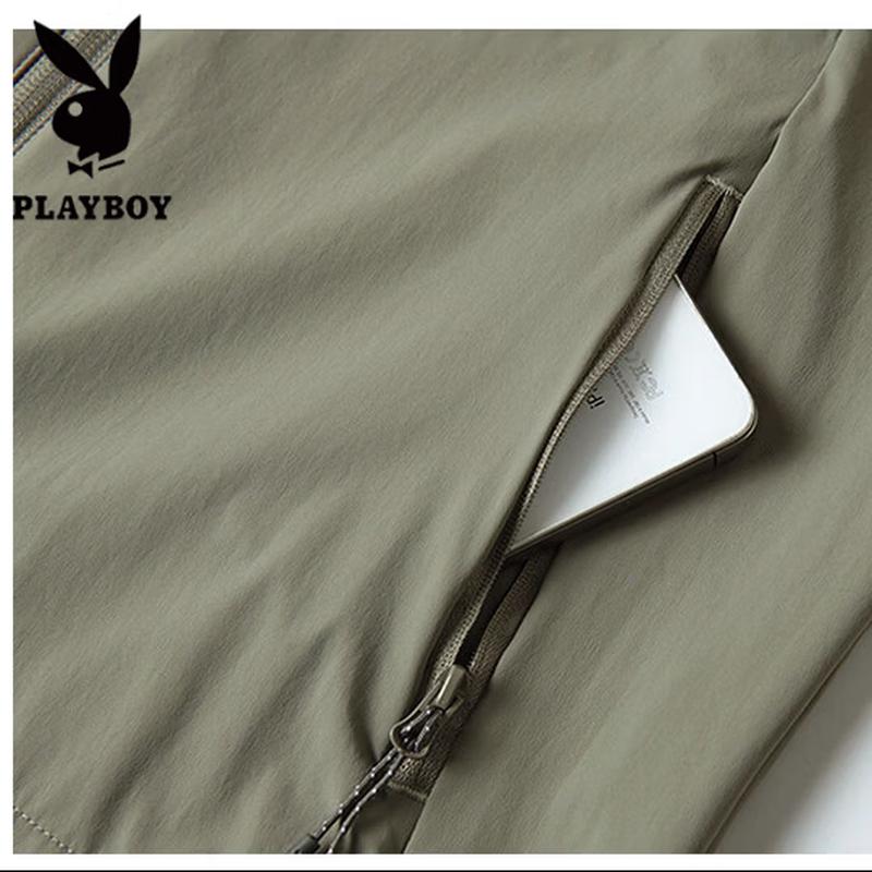 PLAYBOY Men's Cooling Quick-Dry Sun Protection Hooded Jacket