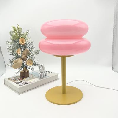 Ltalian Designer Home Decoration Glass Night Light Bedside Lamp Decoration for Bedroom Led Lights Table Desk Usb Aesthetic Room