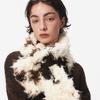 New warm autumn and winter imitation lamb wool scarf women's double-sided light luxury shawl cross versatile fashion scarf fur collar