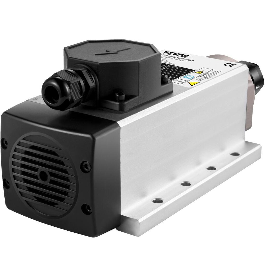 Chłodzony powietrzem silnik wrzeciona 2,2 kW CNC Silnik wrzeciona 220 V Kwadratowy Chłodzony powietrzem Silnik wrzeciona ER20 Oprawka 24000 obr./min CNC Wrzeciono 6A Silnik wrzeciona 400 Hz dla