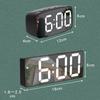Led Mini Mirror Alarm Clock Electronic Digital Alarm Clock Digital Table Clock Room Desk Decorating Smart Small Tools Home