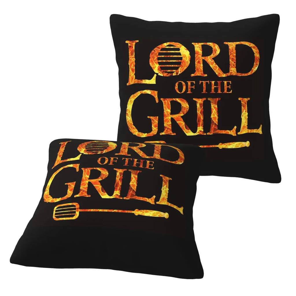 Lord Of The Grill, Barbecue Chef 2 Pcs Square Pillowcase Pillow Cover Cushion Decor Comfort Throw Pillow For Home Living Room