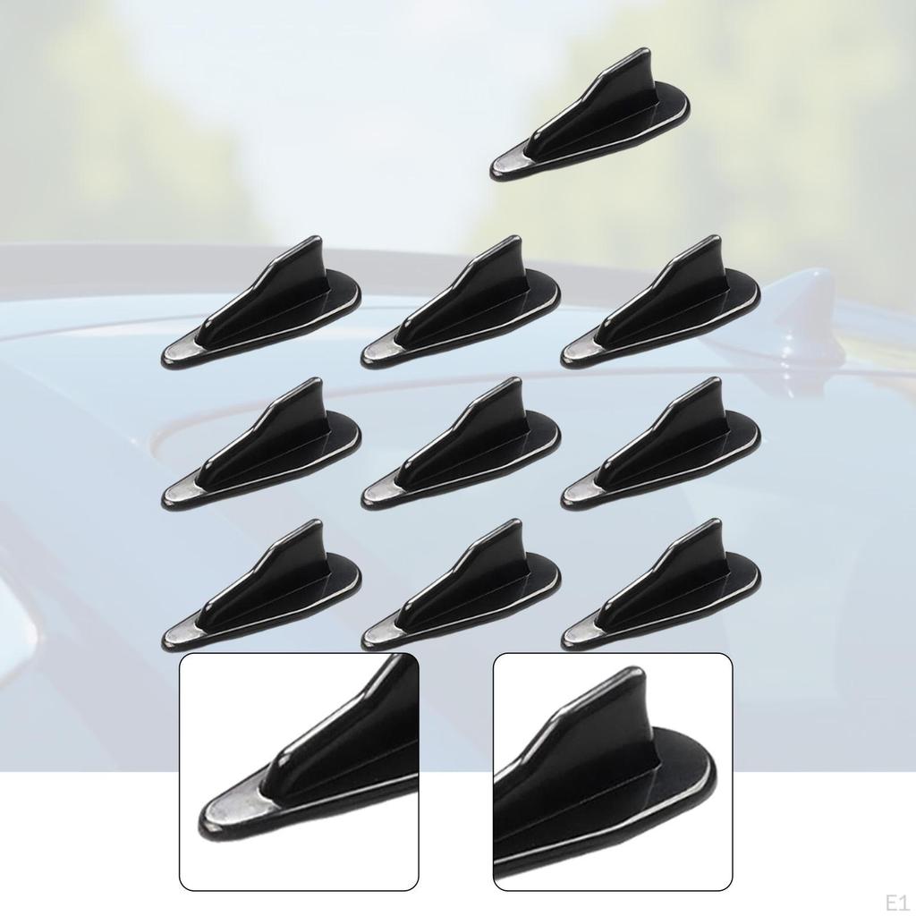 10 Pieces Car Roof Decoration Auto Accessoriers Air Vortex Generator Easy Installation Universal