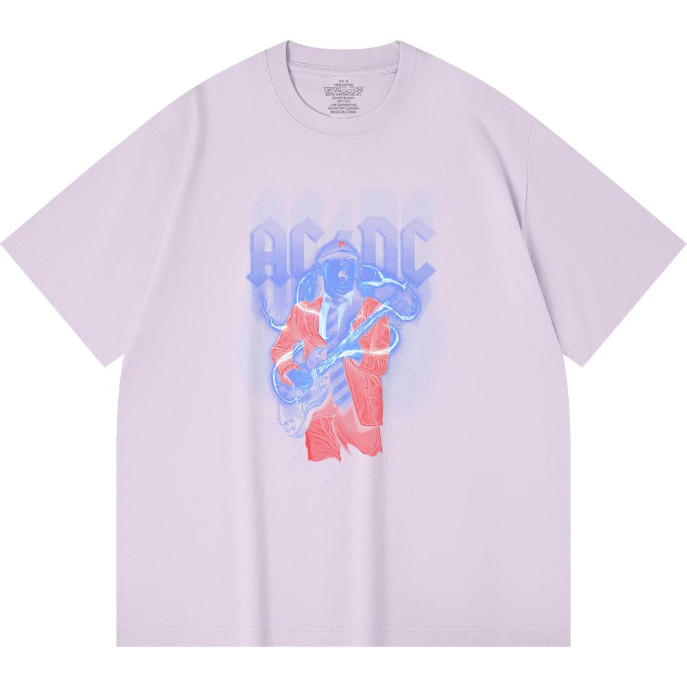 230 Gsm 100% Cotton Heavy Metal T-Shirt  Rock Band Popular Music Print Unisex Heavy Cotton T Shirt