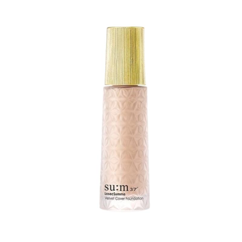 

SUM37 LosecSumma Velvet Cover Foundation Shade 1 (Light Beige) 30ml – Korean Semi-Matte Anti-Aging Foundation with Fermented Herbal Extracts 30ml