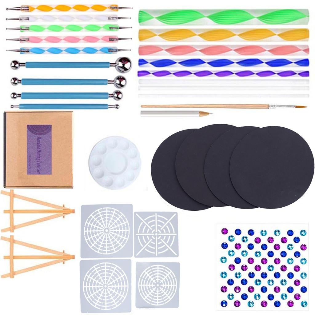 31 Pieces Mandala Dotting Tools Set Professional Mandala Dotting Tools Painting Kit for Painting