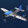 RC Plane 3 Channel Foam Aircraft Toy,Easy to Fly,Fixed Wing Lightwieght Portable Hobby Remote