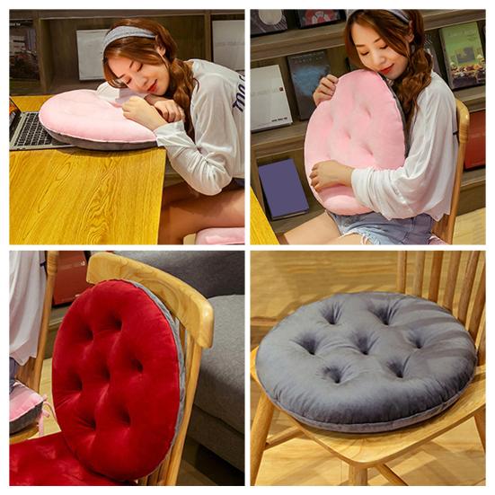 Cozy Stylish Chair Cushion Soft Fluffy Durable No Fading Pilling Lovely Cushion for Office Students Home