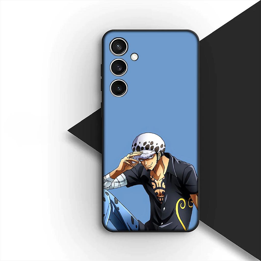 Cover for Samsung Galaxy S20 S22 S21 FE Ultra Plus A07 A17 A15 A16 A25 A57 A37 Phone Case Trafalgar Water Law One Piece Luffy