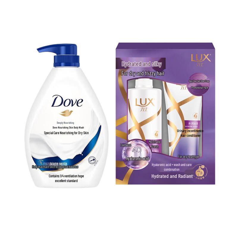 Dove Питательный гель для душа и уход за волосами - Выгодный набор