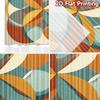 Set Of 2 Flat Printing Curtains Without Rod Geometric Floral Design Valentine Is Day Festival Creative Prints Curtain Made Polyester