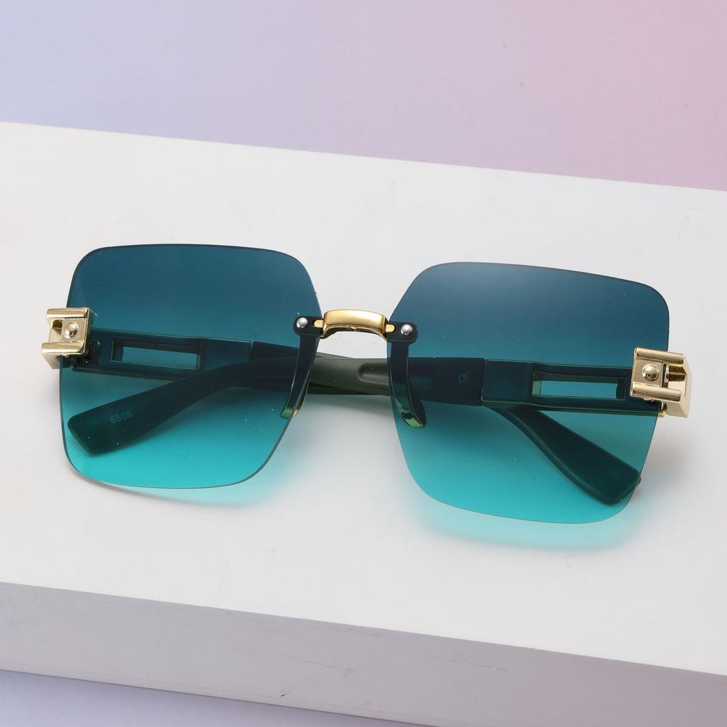 Borderless Sunglasses Adult Street Fashion Sunglasses Women'S High-End Trimmed Sunglasses