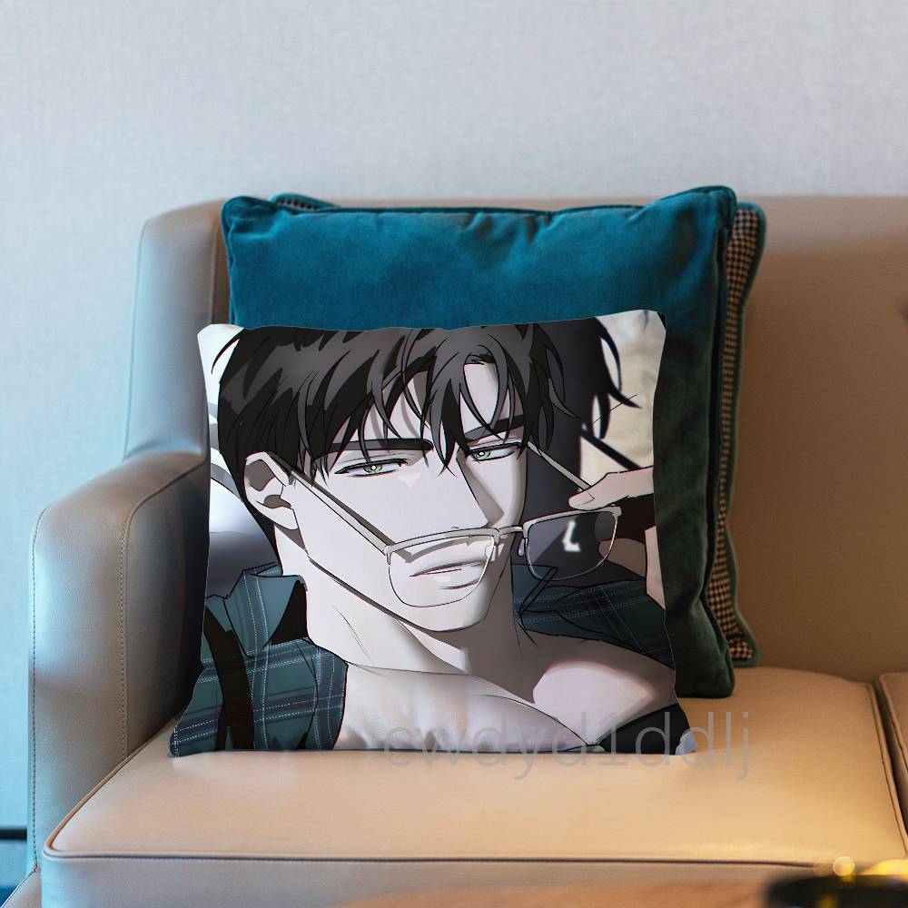 

JJin MMatthew Green Light Pillow Case Cover Square Sofa With For Pattern Comfortable Cushion suitable Of Room 30x30cm