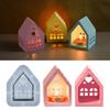 DIY Glue Drop Mold Love House Candlestick Silicone Mold Gypsum Candle Decoration Mold
