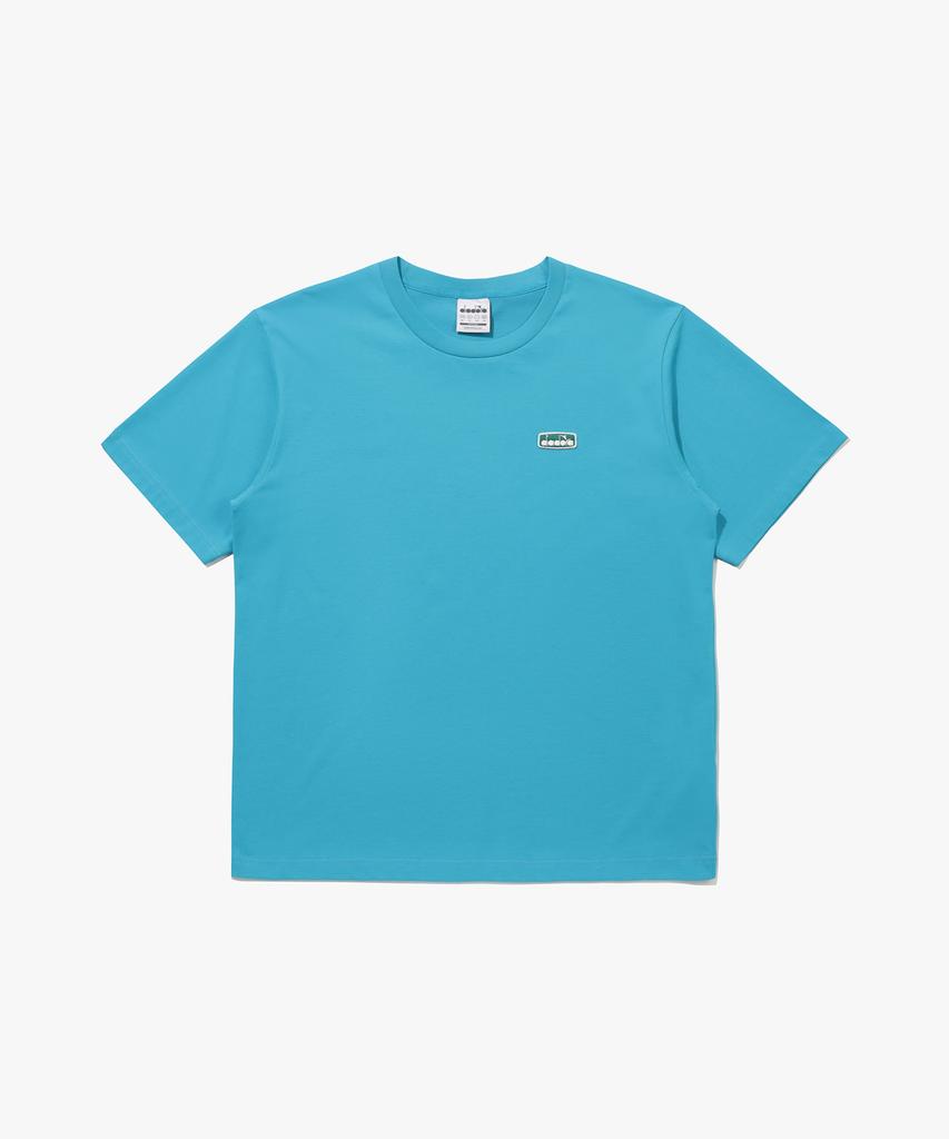Diadora Comfy Wappen Basic Short Sleeve T-Shirt Turquoise