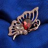 JMXD-Ladies, Beauty of Wings Butterfly Brooch Classic Brooch Silk Scarf Buckle