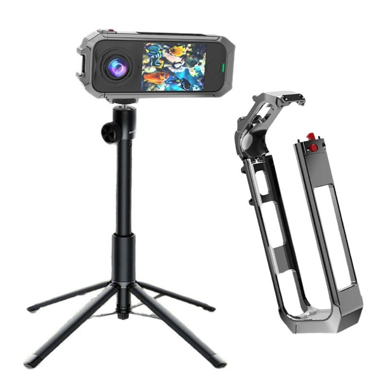 Quick Release Cage For X4 Air Action Camera Mount With Cold Shoe Full Protective Frame Case Accessories