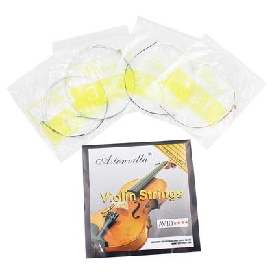 4-tlg. Violinsaiten-Set EADG Stahlkern Neusilber umsponnen Exquisite Saiten Musikinstrumententeile Zubehör