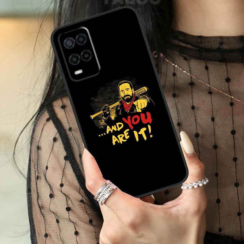 Negan The Walking Dead Case For Oppo A74 A94 A54 A80 A60 A40 A18 A38 A58 A78 A98 A96 A76 A16 A15 A17 A57 A77 A5 Pro