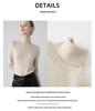 Women's Cashmere High Neck Slimming Sweater - Long Sleeve, Warm, Elegant Autumn/Winter Knitwear Top