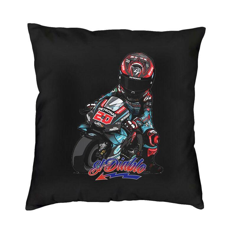 

Cool French Racer Fabio Quartararo Square Throw Pillow Cover Decoration 3D Doublesided Print Cushion Cover for Living Room 30x30cm 12x12in