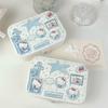 Kawaii Hello Kitty Jewelry Box Earrings Portable Necklace Ring Cute Pu Leather Storage Box Travel Mini Compact Accessory