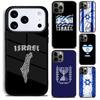 I=srael Flag Phone Case for iPhone 17 16 15 Pro Max Air 14 13 12 11 Plus Shockproof Cover