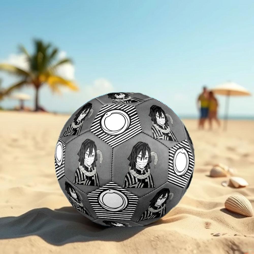 1pc Demon Slayer Kimetsu no Yaiba Soccer Ball Size 5 Indoor Soccer Ball Fashion Colorful Backyard Game - Great For Sports Fans Gift HE24