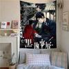 1PC Japanese Anime Black Butler DIY Wall Tapestry Art Science Fiction Room Home Decor Wall Art Decor