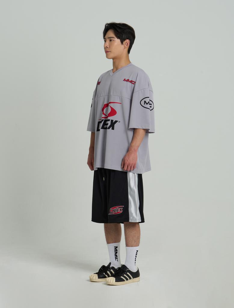 Maindeumeoseulkeonegsyeon Cybex Collaboration Rugby Jersey Short Sleeve Silver