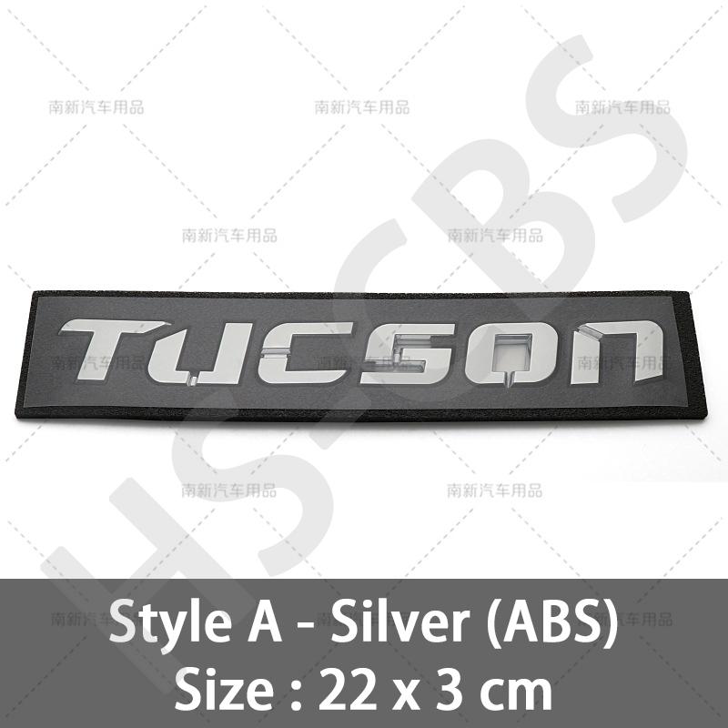 New Old Style Tucson Letter Rear Trunk Logo Tailgate Emblem Auto Body Decorative Car Stickers Accessories