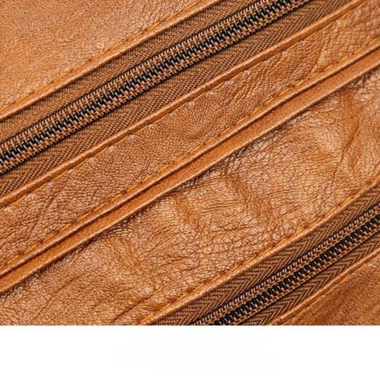 Vintage Multi-pocket Crossbody Shoulder Bag Soft Leather Women's Bag