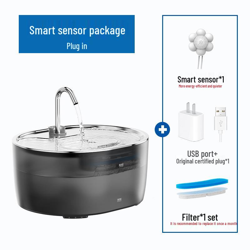 Automatischer Trinkbrunnen für Haustiere: Fließender Wasserspender für Katzen und Hunde