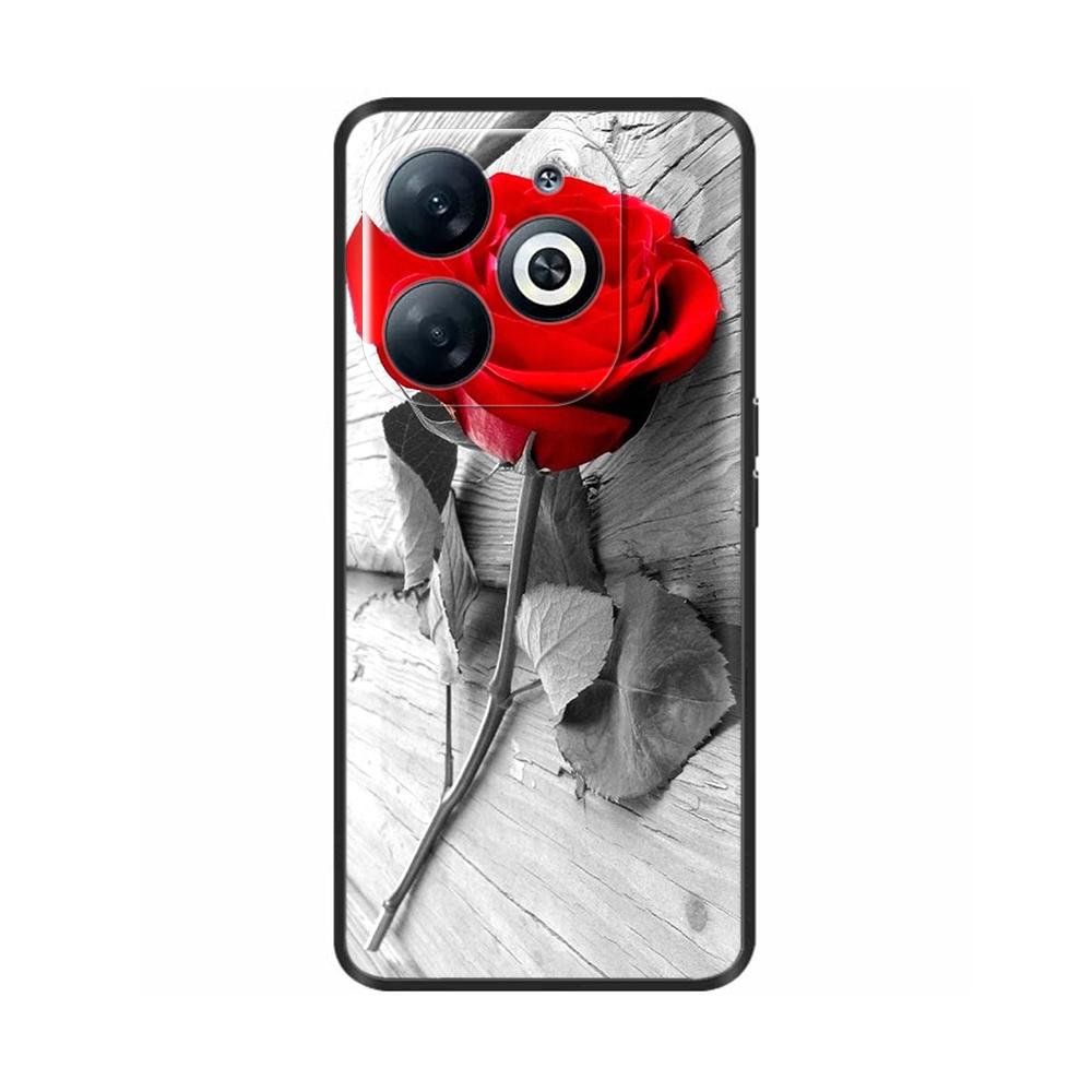 For Infinix Smart 8 Case Cover Funda Black Soft Silicone TPU Protective Phone Case For infinix Smart 8 Smart8 X6525 Bumper Coque