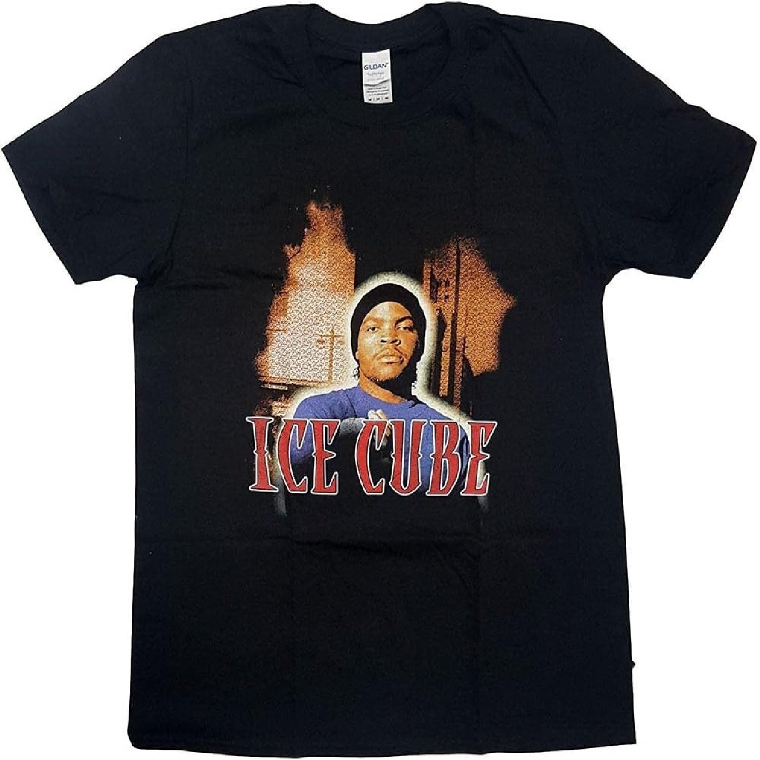 Футболка Ice Cube Логотип Bootleg Официальная Мужская Черная Размер M S