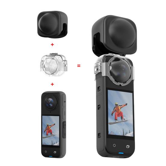 Camera Lens Protective Cover for Insta360 X4 Lightweight Quick-Clip Sports