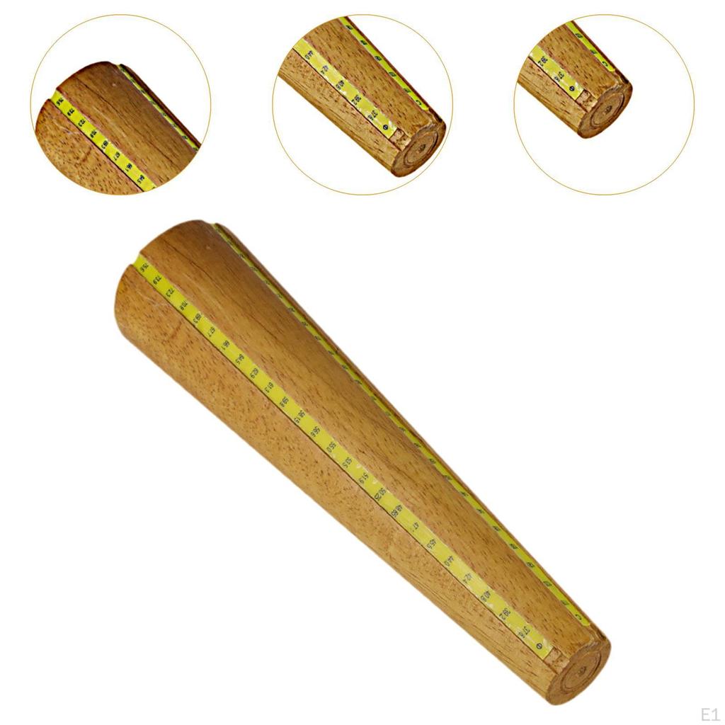 Wood Bracelet Mandrel Rod Sizing Adjuster Practical Round Shaped Bangle Shaper Jewelry Making