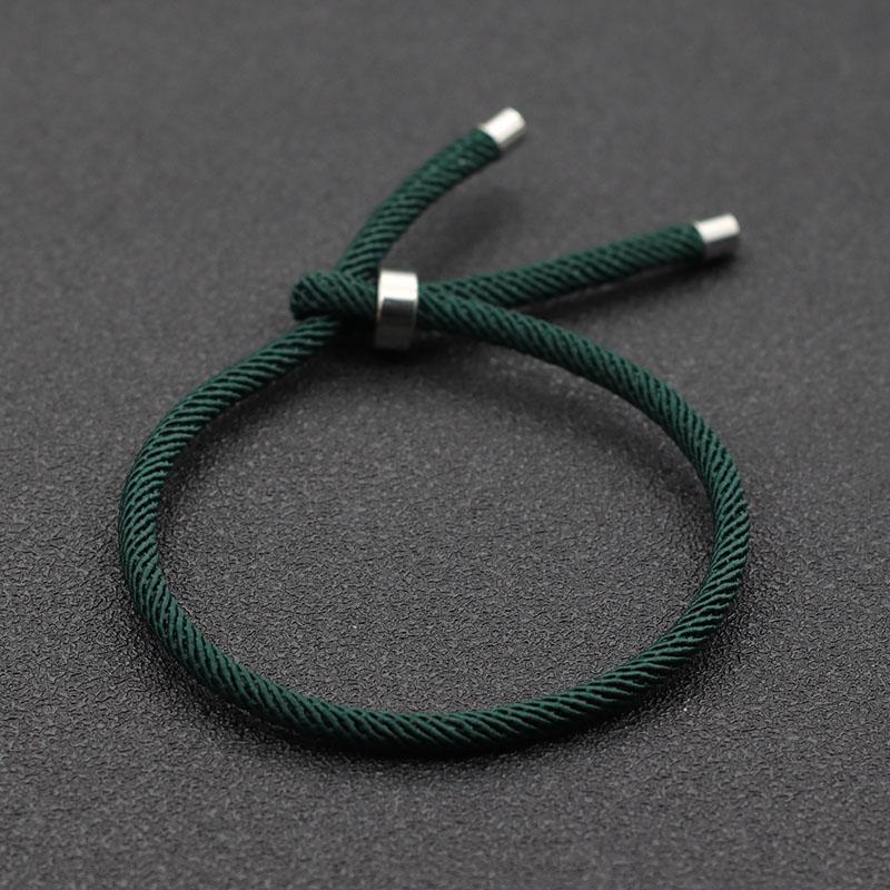 New Minimalist Rope Bracelet Men 100% Unfading Stainless Steel Braclet Adjustable Cord Chain Braslet Pulseira Homme Gift For Him