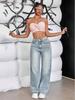 Women's Summer Wide-Leg Floor-Length Jeans - Trendy Loose Fit