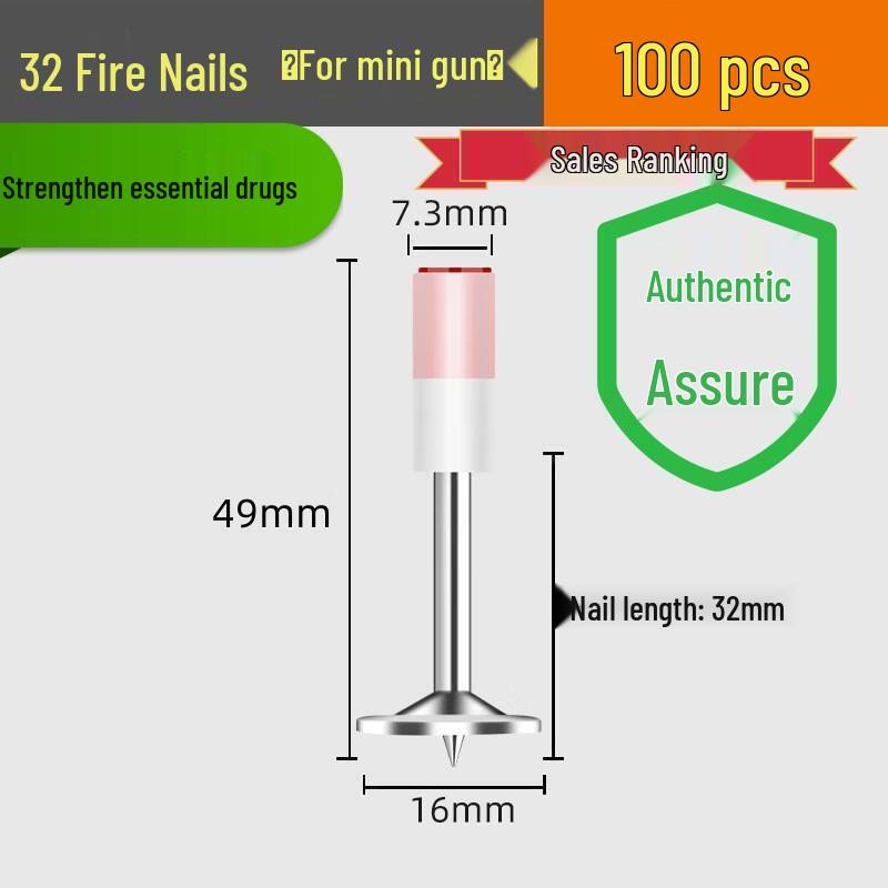 Powder Actuated M8 Ceiling Pipe Clamp Nail Gun with One-Piece Fire Protection Steel Nails