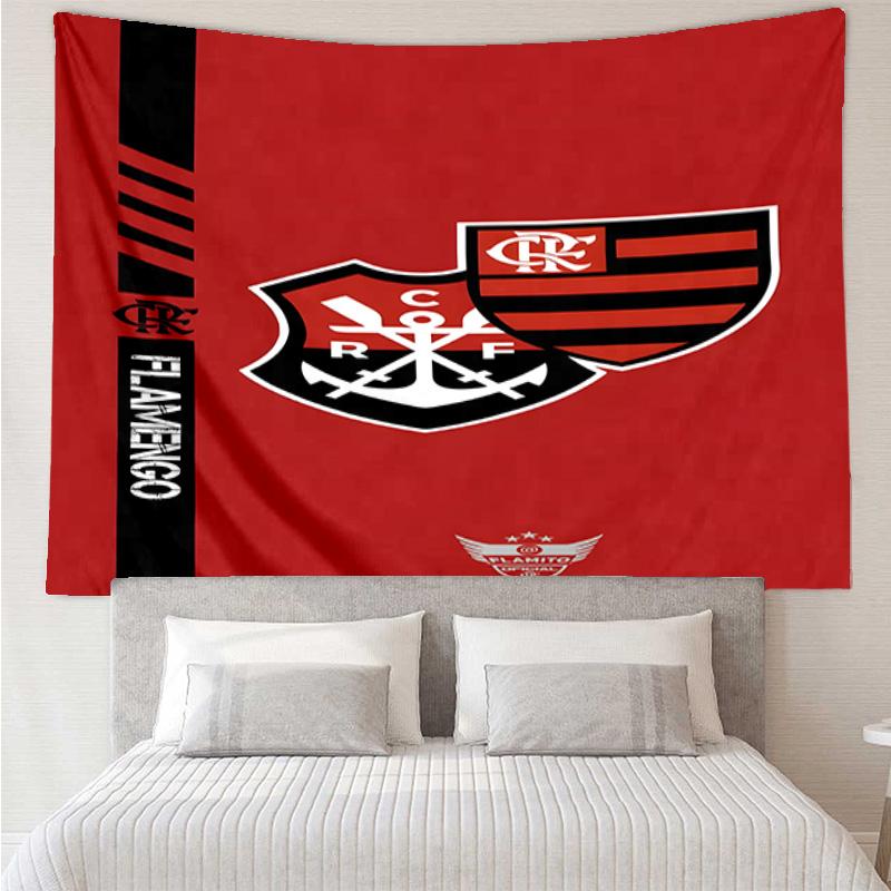 1PC Fla-mengo Club Crest Printed Tapestry Room Decoration Wall Hanging for Living Room Bedroom, dormitory, Birthday and Christmas gifts