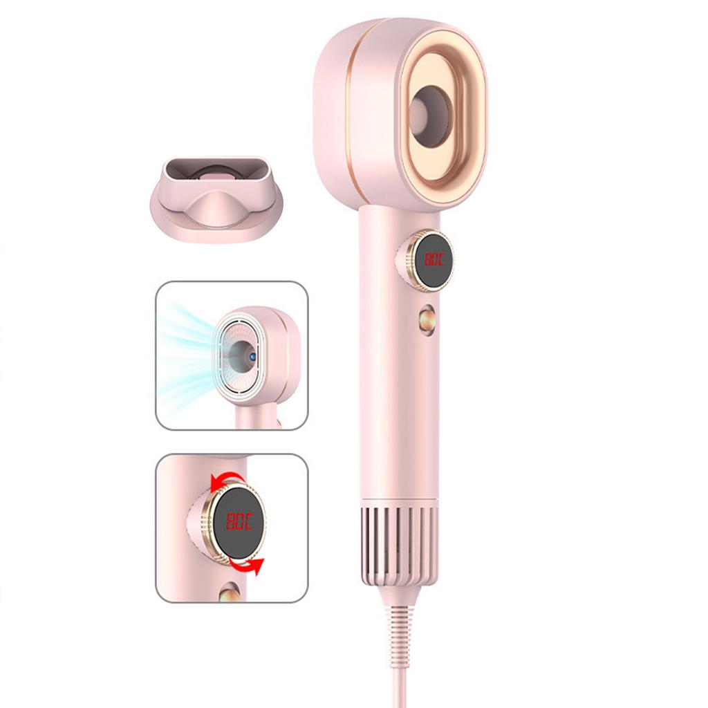 1400W High-Speed Hair Dryer with 110,000 RPM Brushless Motor, 20 MCelsiuss Airspeed, Red Light Hair Care Dryer, Magnetic Concentrator Nozzle, 5 Heat a