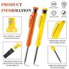 10Pcs with 9 Refills Lead core Mechanical Carpenter Pencil Deep Hole Marker  Construction
