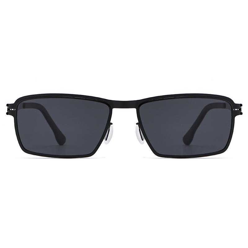 Two-Tone Retro Metal Sunglasses: Unisex Fashion Outdoor Glasses